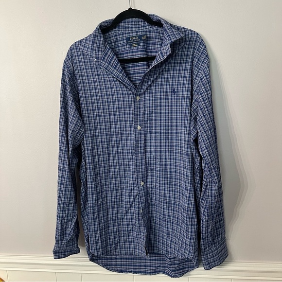 Polo Ralph Lauren Men’s Classic Fit Performance Long Sleeve Plaid Sz XXL GUC - Picture 2 of 8